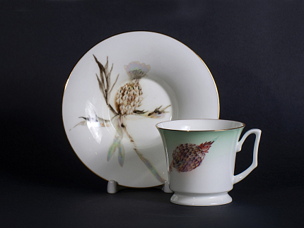 Чашка с блюдцем Татьянин день на форме Юлия, рисунок 2