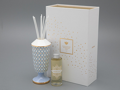 Подарочный Набор Аромадиффузор рисунок Азур 1 аромат Черничные ночи арт. 81.32062.00.1