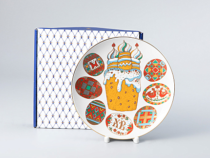 Декоративная тарелка 195 мм форма Эллипс Писанки арт. 80.51061.00.1