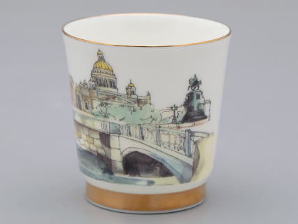 Подарочный набор стопок форма Сувенирная 1, рисунок Виды С-Петербурга арт. 81.31737.00.1, 