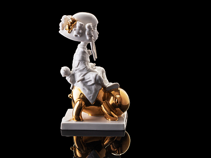 Скульптура Мишка и Лотос в подарочной упаковке, арт. 81.32646.00.1