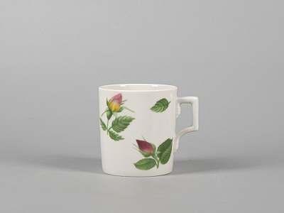 Чашка с блюдцем чайная форма Гербовая рисунок Розариум арт. 81.30483.00.1