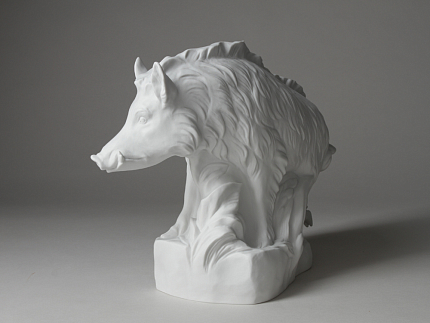 Скульптура Кабан белый арт. 82.91708.00.1