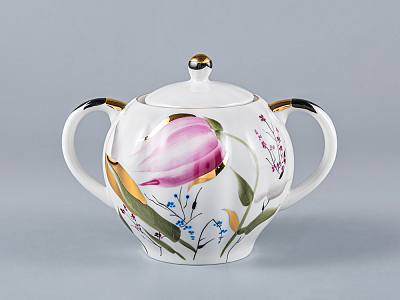 Сервиз чайный Тюльпан Розовые тюльпаны, 6 персон 20 предметов, арт. 81.20955.00.1