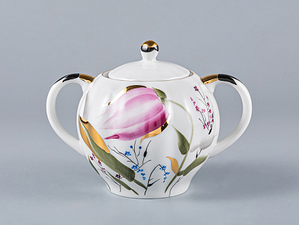 Сервиз чайный Тюльпан Розовые тюльпаны, 6 персон 20 предметов, арт. 81.20955.00.1