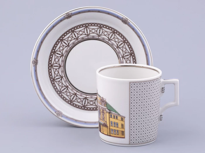 Сервиз чайный на 6 персон 21 предмет, форма Гербовая, рисунок Серебряный город, арт. 81.32583.00.1, 