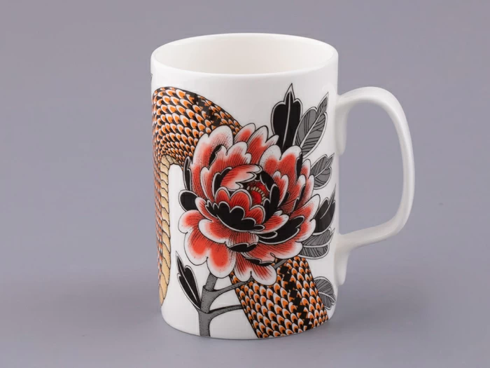 Бокал с блюдцем и крышкой в подарочной упаковке, форма top, рисунок Tattoo SERPENTA (Татуировка Змея) (Татуировка Змея), арт. 81.32804.00.1, 