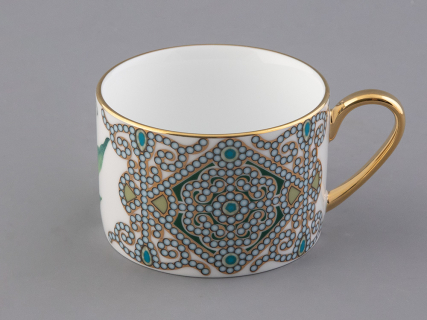 Чашка с блюдцем 250 мл в подарочной упаковке форма Соло, рисунок, Ландыш майский, арт. 81.32654.00.1, 