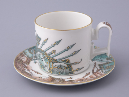 Чашка с блюдцем в подарочной упаковке, форма Охотничий, рисунок Триумф Штандарт Победы, арт. 81.32468.00.1, 