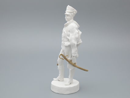 Скульптура Гусар эпохи АлександраI, в подарочной упаковке, рисунок Белый бисквит, арт 81.33423.00.1, 