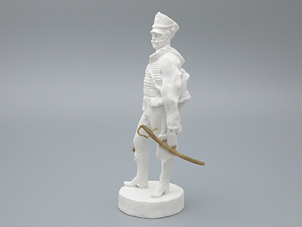 Скульптура Гусар эпохи АлександраI, в подарочной упаковке, рисунок Белый бисквит, арт 81.33423.00.1