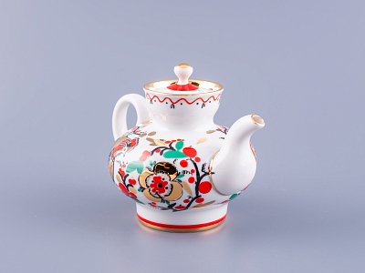 Чайник заварочный форма Малыш, рисунок Петушки арт. 80.00783.00.1