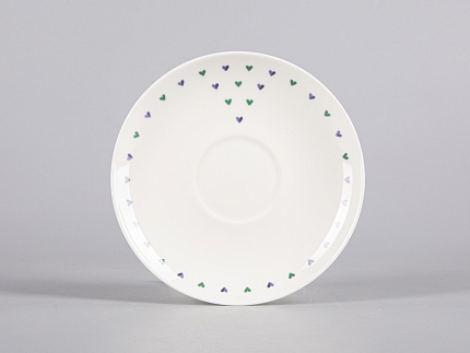 Чашка с блюдцем чайная 335 мл форма Ландыш рисунок Саночки арт. 81.30680.00.1