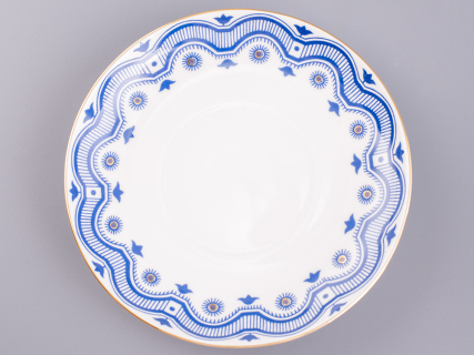 Бокал с блюдцем и с крышкой 380 мл форма Снежное утро рисунок Сувенир арт. 81.14830.00.1, 