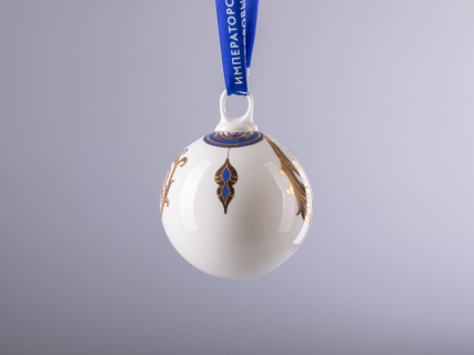 Подарочный набор из 3 елочных шаров форма Шар с петелькой 80 мм рисунок Рождественские узоры арт. 81.30683.00.1, 