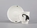 Чашка с блюдцем кофейная 165 мл., форма Майская, рисунок Кошки-мышки арт. 81.30660.00.1, 