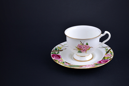 Чашка с блюдцем Незабываемый день, на форме Айседора, арт 61.20982.00.1