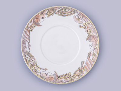 Чашка с блюдцем в подарочной упаковке, форма Охотничий, рисунок Триумф Золотой орел, арт. 81.32469.00.1