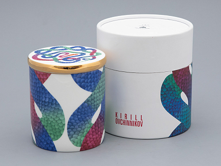 Свеча ароматическая в подарочной упаковке, форма top, рисунок Лунный змей, аромат Северное сияние, арт. 81.33150.00.1