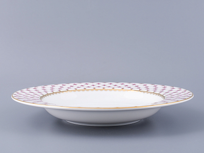 Тарелка глубокая 225 мм форма Европейская-2 рисунок Сетка-Блюз 2 арт. 80.85413.00.5