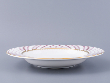 Тарелка глубокая 225 мм форма Европейская-2 рисунок Сетка-Блюз 2 арт. 80.85413.00.5