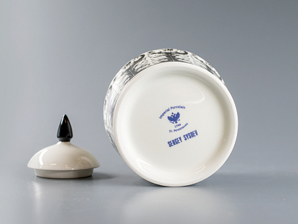 Подарочный набор сахарница форма Юлия рисунок Сысоев. Волшебный сад арт. 81.30908.00.1