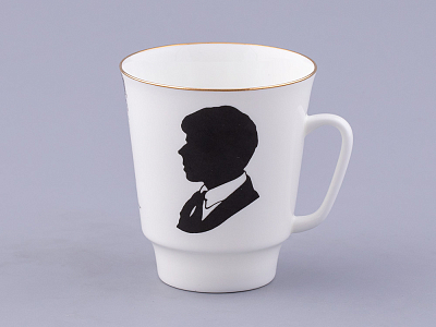 Чашка с блюдцем 165 мл форма Майская, рисунок Русские писатели Есенин, арт. 81.32604.00.1