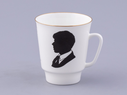 Чашка с блюдцем 165 мл форма Майская, рисунок Русские писатели Есенин, арт. 81.32604.00.1, 