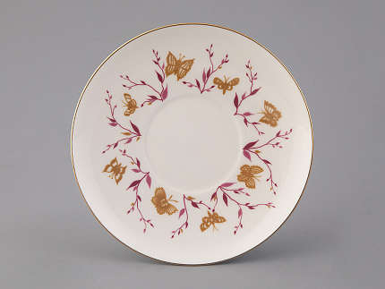 Чашка с блюдцем кофейная 165 мл., форма Майская,  рисунок Розовые веточки арт. 81.13735.00.1