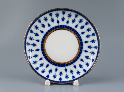 Бокал с блюдцем, форма Ленинградский, рисунок Верхне-Лебяжий мост, арт 81.27423.00.1, 