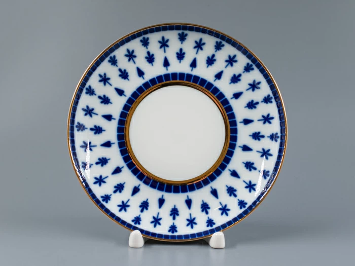 Бокал с блюдцем, форма Ленинградский, рисунок Верхне-Лебяжий мост, арт 81.27423.00.1, 