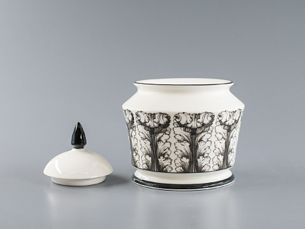 Подарочный набор сахарница форма Юлия рисунок Сысоев. Волшебный сад арт. 81.30908.00.1