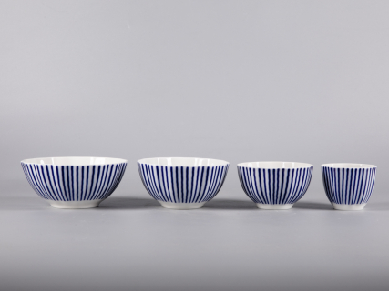 Четырех-предметный комплект Салатников, форма Тюльпан рисунок Французик, арт. 81.30806.00.1, 