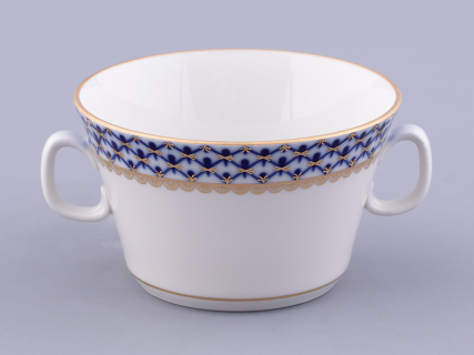 Чашка с блюдцем для бульона Молодежная Кобальтовая сетка арт. 81.13919.00.1, 