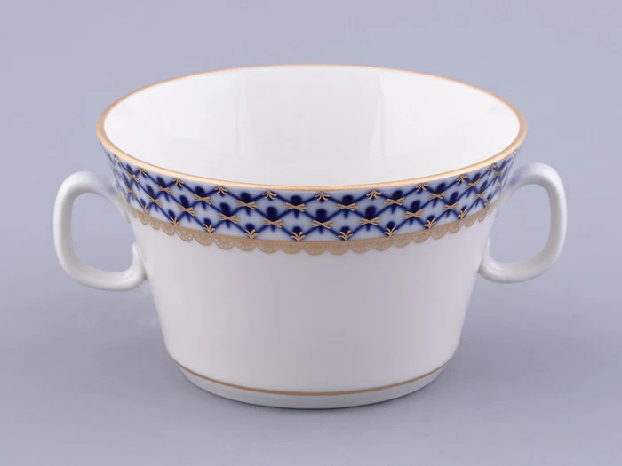 Чашка с блюдцем для бульона Молодежная Кобальтовая сетка арт. 81.13919.00.1, 