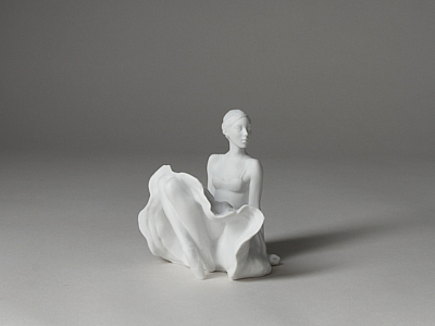 Скульптура форма В пуантах рисунок Белый арт. 82.91483.00.1