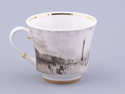 Чашка с блюдцем чайная, форма Банкетная, рисунок Великолепный Невский Дворцовая Площадь, арт. 81.32685.00.1