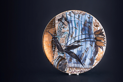 Блюдо декоративное Утро, на форме Круглая 430 мм, арт 60.13374.00.1