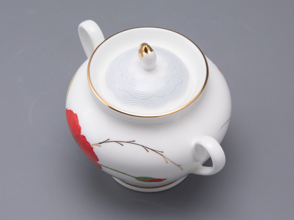 Сервиз чайный форма Весенняя 2 рисунок Маки на 6 персон 14 предметов, арт. 81.34140.00.1, 