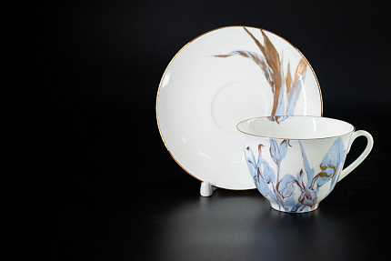 Чашка с блюдцем Любимые Цветы Модерна 4, на форме Весенняя, арт 61.21003.00.1