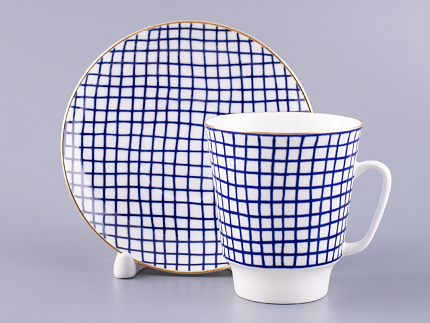 Чашка с блюдцем 165 мл форма Майская рисунок Tweed, арт. 81.27368.00.1