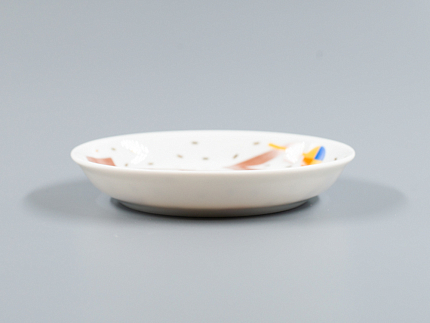 Декоративная тарелка 110 мм, форма Европейская, рисунок Трио. Контрабас, арт 80.84070.00.1