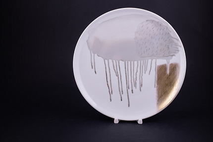 Декоративная тарелка 275 мм Ещё один февраль на форме Эллипс, арт 60.21733.00.1