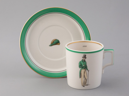 Подарочный набор чайный форма Гербовая рисунок Modes de Paris (зеленый) арт. 81.25659.00.1, 