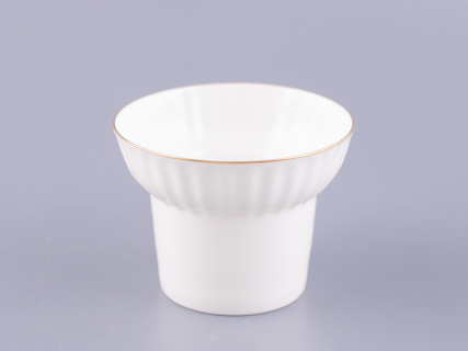 Чашка с блюдцем кофейная 155 мл.,  форма Волна, рисунок Золотой кантик арт. 81.13549.00.1, 