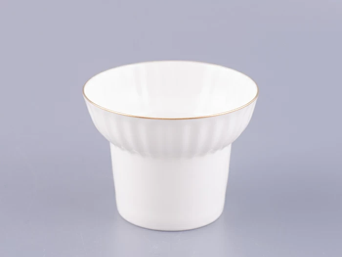 Чашка с блюдцем кофейная 155 мл.,  форма Волна, рисунок Золотой кантик арт. 81.13549.00.1, 