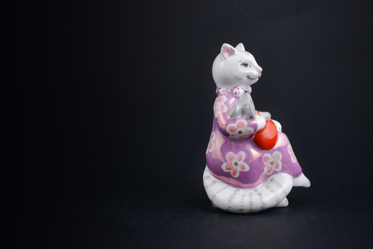 Скульптура Колыбельная, Кошка-нянька. Капуста, арт 62.21241.00.1, 