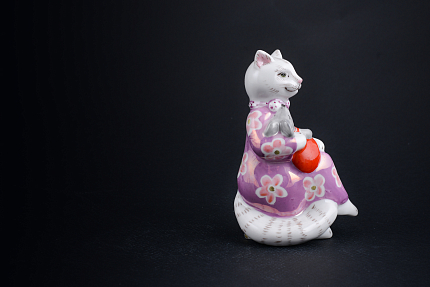 Скульптура Колыбельная, Кошка-нянька. Капуста, арт 62.21241.00.1