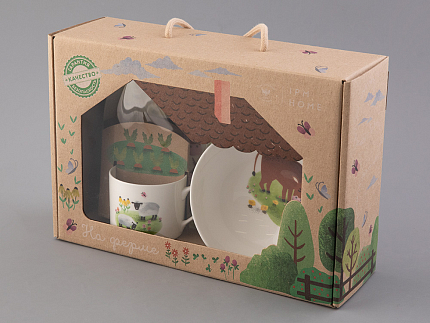 Подарочный набор 1/3 форма Восточная рисунок На ферме, арт. 81.32842.00.1