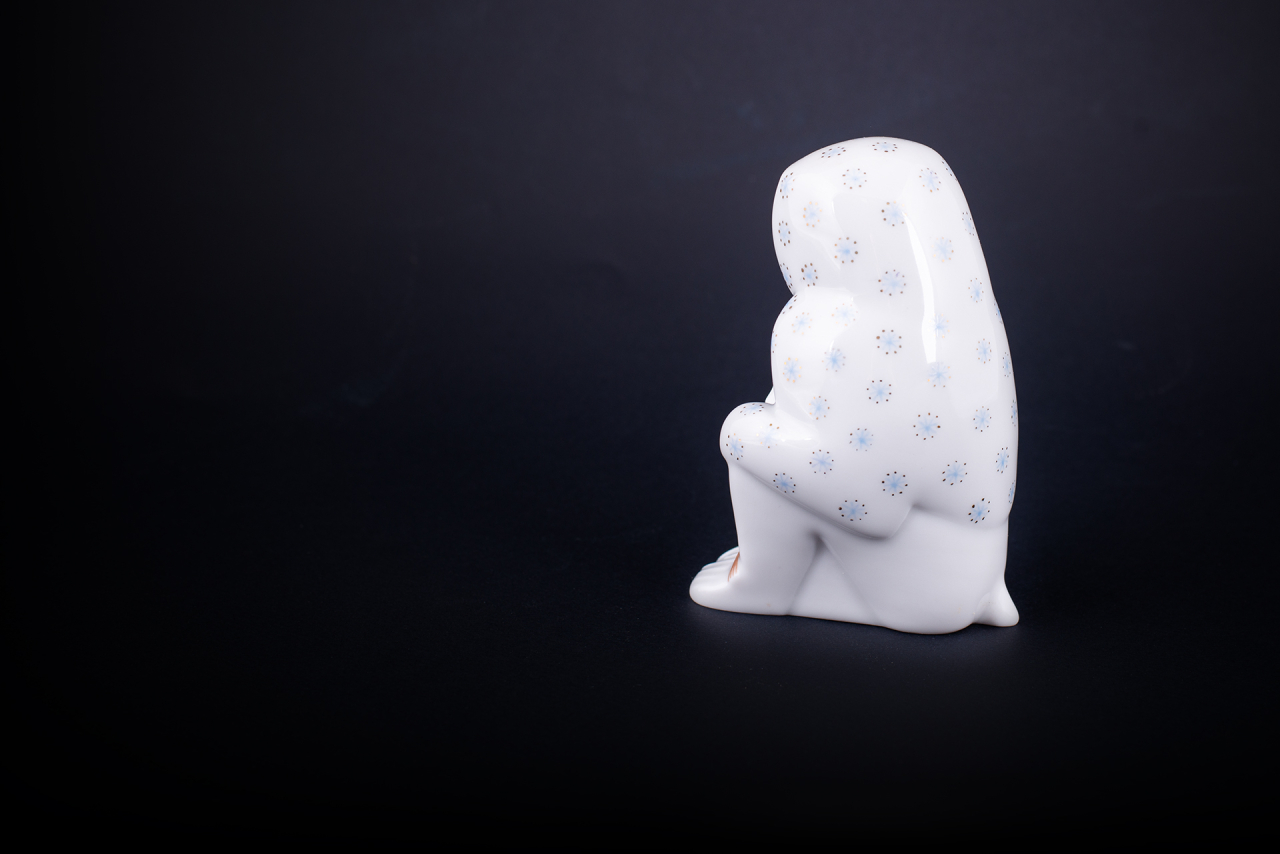 Скульптура Павиан с детенышем, Снежинки, арт 62.08841.00.1, 